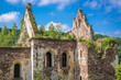 Ruins of Assumption of Virgin Mary Church in former town of Chervonohorod - Chervone in Ukraine