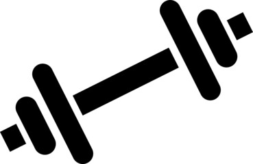 Poster -  Dumbbell icon vector, filled flat sign, solid pictogram isolated on white..eps