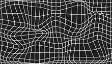 Checkered Background With Distorted Squares