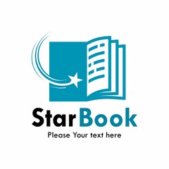 Wall Mural - Star book logo template illustration