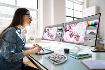 Poster - Designer Woman Working