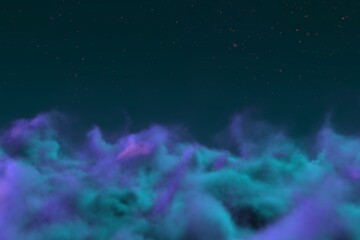 Wall Mural - Abstract background design illustration of magic sky concept with lights bokeh effect you can use for art purposes