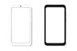 © Dee-sign - Mobile phone. Smartphone mockup for web, inforgraphics or presentation. Banner for sale.