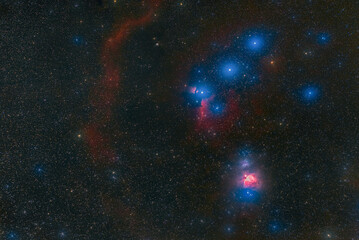 Wall Mural - The Orion Constellation photographed from Wachenheim in Germany.