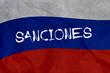 Russian flag, Ukraine, stop war, sanciones