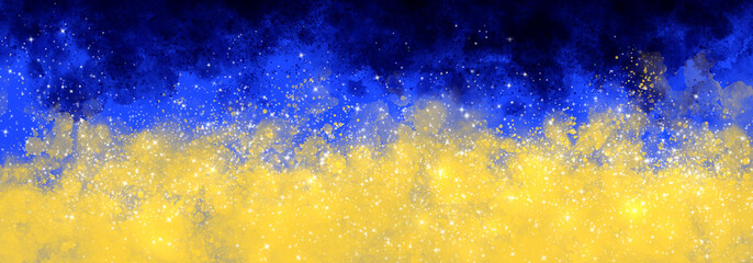 Wall Mural - space background with realistic nebula and lots of shining stars. infinite universe and starry night