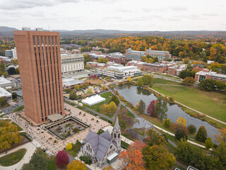 Wall Mural - Beautiful view of the University of Massachusetts, Amherst, USA