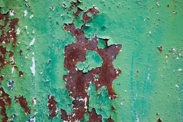 Sticker - Rust and scratched paint on metal