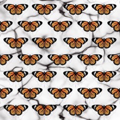 Wall Mural - seamless pattern with butterflies