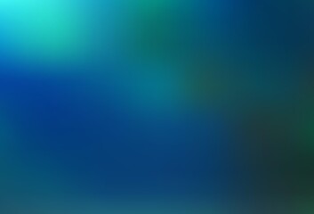 Poster - dark blue, green vector abstract blurred background.