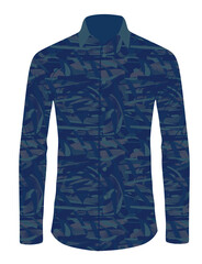 Police  long sleeve  shirt. vector illustration