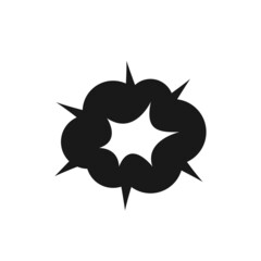 Wall Mural - bang icon. flash and explosion symbol. isolated vector image