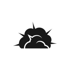 Wall Mural - explosion icon. war and blast symbol. isolated vector image