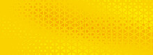 Yellow Halftone Triangle Pattern Background