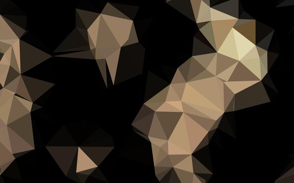 Dark Black vector blurry triangle pattern.