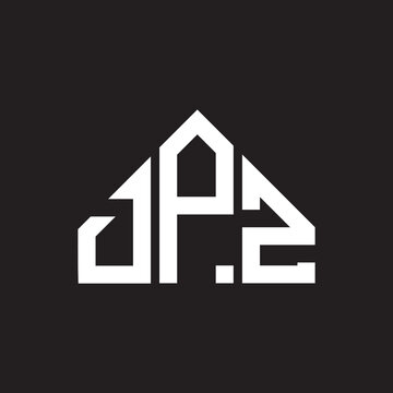 DPZ letter logo design on black background. DPZ creative initials letter logo concept. DPZ letter design.