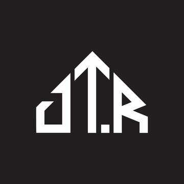 DTR letter logo design on black background. DTR creative initials letter logo concept. DTR letter design.