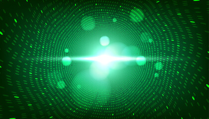 Poster - Digital technology background. Abstract tech visual for science template. Futuristic background with dots combination.