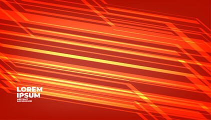 Poster - Red background with abstract geometric shapes modern element for banner, presentation design and flyer.
