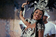 For the joy of samba. Shot of a beautiful samba dancer and her band.