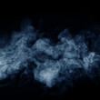 canvas print picture Abstract smoke texture over black. Fog in the darkness.