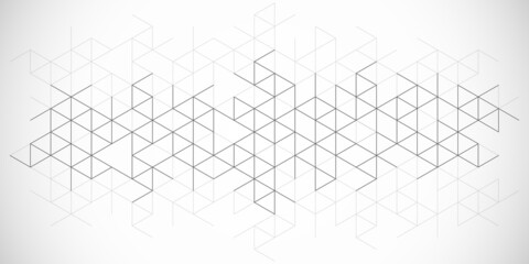 Aufkleber - Abstract geometric background with triangle shape pattern