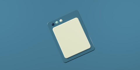 Poster - Interface of computer screen or page - 3D render illustration