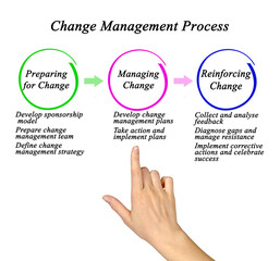 Sticker - Components of Change Management Process.