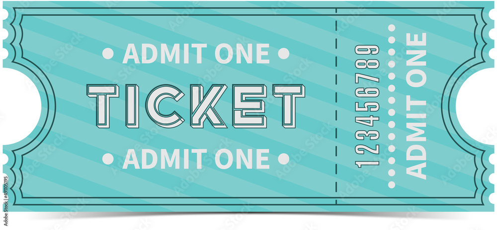 Vector Ticket Invite Vector ticket as a template for your event Stock Vector | Adobe Stock