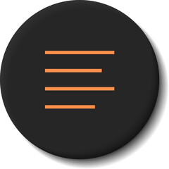Wall Mural - neumorphism interface button. modern website or mobile app design. neumorphic ui ux black design.