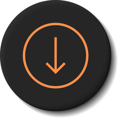 Wall Mural - neumorphism interface button. modern website or mobile app design. neumorphic ui ux black design.