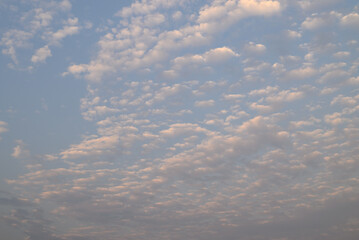 Wall Mural - Blue sky with cloud before sunset, Natural background