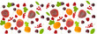 fruit banner.Peaches, cherries, apricots, red currants, raspberries and green leaves isolated on white background.Fruit and berry banner. Summer fruits and berries harvest. High quality photo