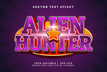 Alien Hunter 3d Editable Text Effect With Game And Magic Text Style