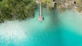 Fototapeta Do pokoju - Laguna Bacalar en México con embarcadero