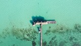 Fototapeta Do pokoju - Laguna Bacalar en México con embarcadero