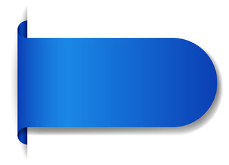 Wall Mural - Blue baner design on white background