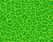 Green leopard seamless pattern, St. Patrick's Day background, Green cheetah repeating pattern, Vector illustration