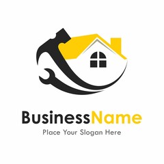 House service vector logo design. suitable for business, web and architecture