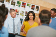 © D Laflor/peopleimages.com - Communication is key. Cropped shot of a group of businesspeople working in the office.