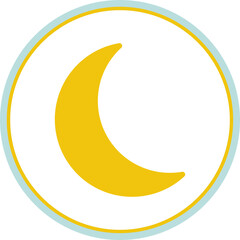 Canvas Print - Moon Icon