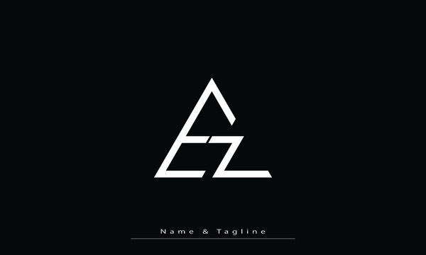 Alphabet letters Initials Monogram logo EZ , ZE