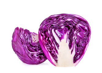 Wall Mural - Purple cabbage isolated on white background