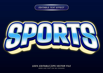 Poster - neon sport editable text effect