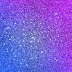 Wall Mural - Glitter Galaxy blue purple sparkle texture background