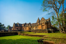 Phanom Rung Historical Park Is Castle Rock Old Architecture,