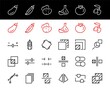 A simple set of image editing related vector line icons. Contains icons such as crop, copy, scale, rotate and more. Editable stroke. 48x48 Pixel Perfect. On white background
