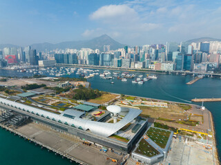 Fototapete - Hong Kong cruise terminal building
