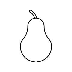 Wall Mural - Pear icon in line style