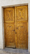 Antique decorated door in Lima, Peru